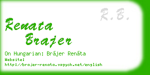 renata brajer business card